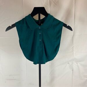 Vintage Objectives Mock Shirt Collar Dickey – Teal Polo Style, Made in Korea